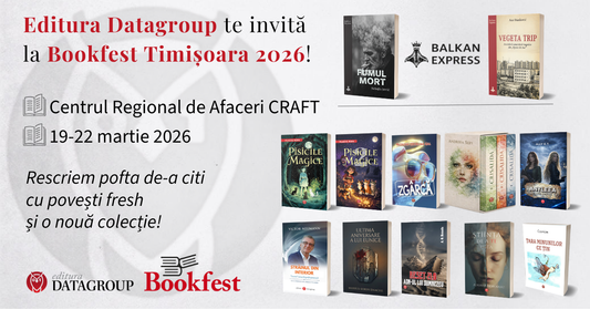 O colecție nouă și cărți-eveniment: Editura Datagroup rescrie pofta de-a citi la Bookfest Timișoara 2026